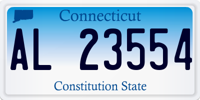 CT license plate AL23554