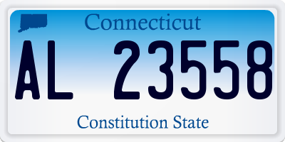 CT license plate AL23558