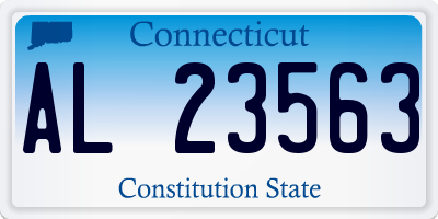 CT license plate AL23563