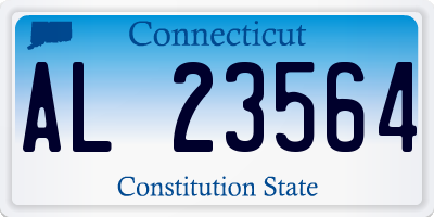 CT license plate AL23564