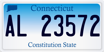 CT license plate AL23572