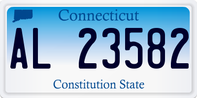 CT license plate AL23582