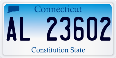 CT license plate AL23602