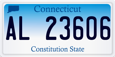 CT license plate AL23606