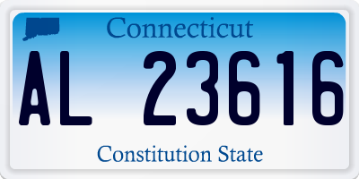 CT license plate AL23616
