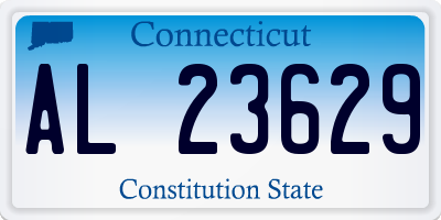 CT license plate AL23629