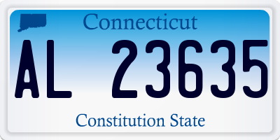 CT license plate AL23635