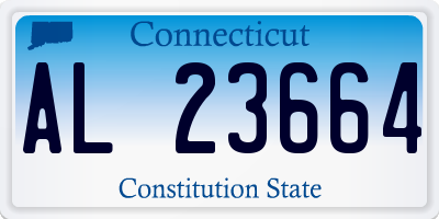 CT license plate AL23664