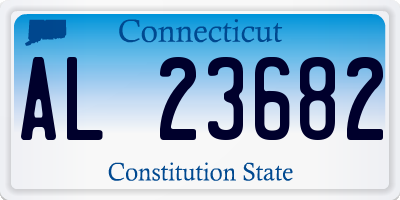 CT license plate AL23682