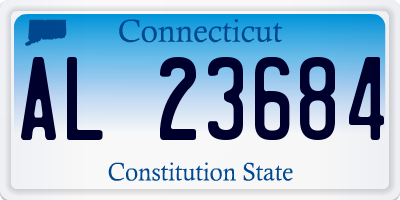 CT license plate AL23684