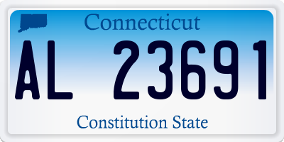 CT license plate AL23691