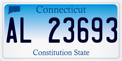 CT license plate AL23693