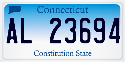 CT license plate AL23694