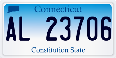 CT license plate AL23706