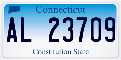CT license plate AL23709