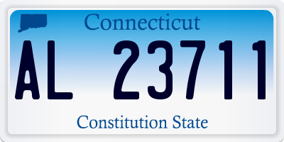 CT license plate AL23711
