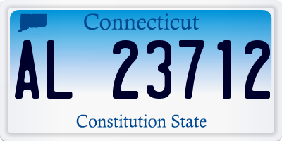 CT license plate AL23712