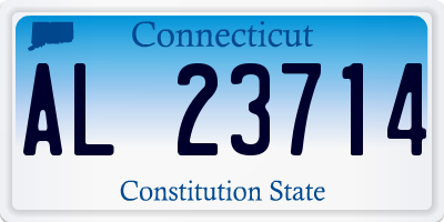 CT license plate AL23714