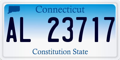 CT license plate AL23717