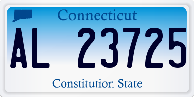 CT license plate AL23725