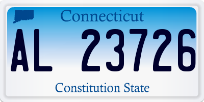 CT license plate AL23726