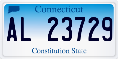 CT license plate AL23729
