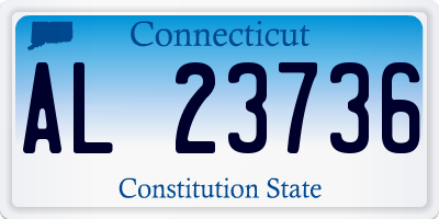 CT license plate AL23736