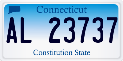 CT license plate AL23737