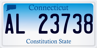 CT license plate AL23738