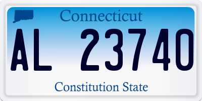 CT license plate AL23740