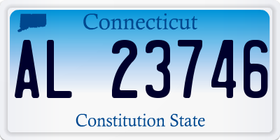 CT license plate AL23746