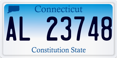 CT license plate AL23748