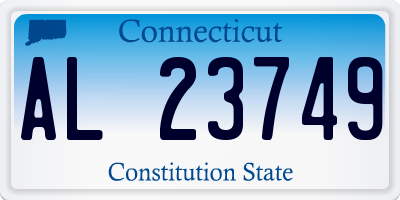 CT license plate AL23749