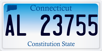 CT license plate AL23755
