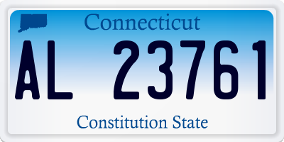 CT license plate AL23761