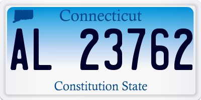 CT license plate AL23762