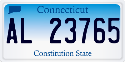 CT license plate AL23765