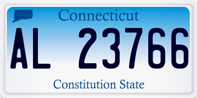 CT license plate AL23766