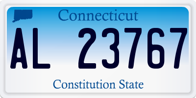 CT license plate AL23767