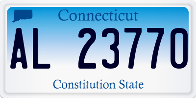 CT license plate AL23770