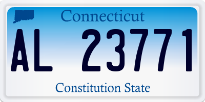CT license plate AL23771