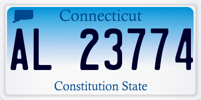 CT license plate AL23774
