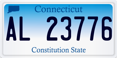 CT license plate AL23776