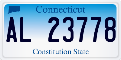 CT license plate AL23778
