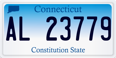 CT license plate AL23779