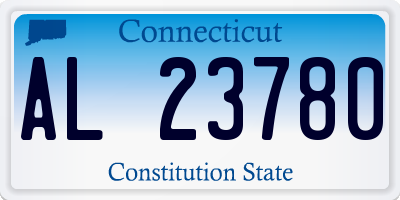 CT license plate AL23780