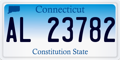 CT license plate AL23782