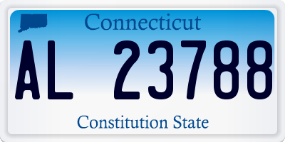CT license plate AL23788