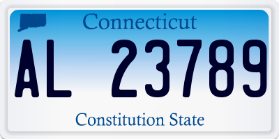 CT license plate AL23789