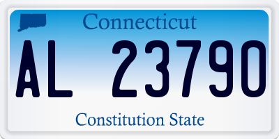 CT license plate AL23790